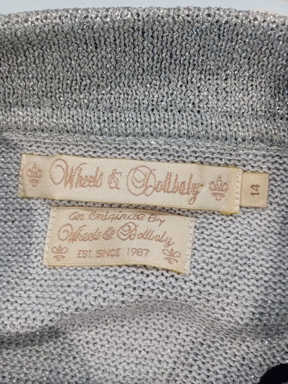 Wheels and Dollbaby Dita Von Teese Silver Cardigan BOX INCLUDED - Picture 3 of 6